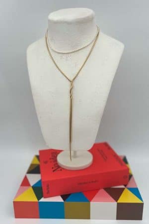 Fresh Water Pearl & Gold Plate Necklace