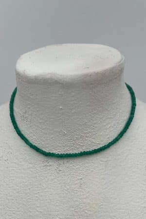Semi Precious Green Onyx Necklace
