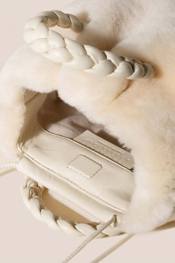 Bombon Shearling Bag Cream - Image 3