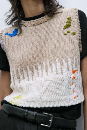 Cotton Embroidered Knit
