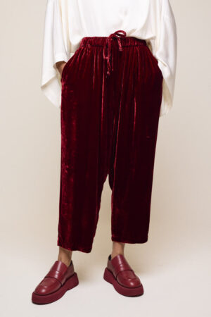 Velvet Pant Bordeaux