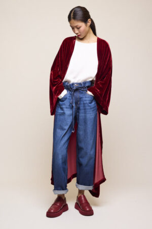 Velvet Kimono Bordeaux