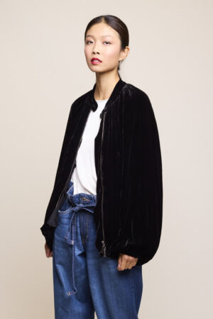 Velvet Bomber Jacket