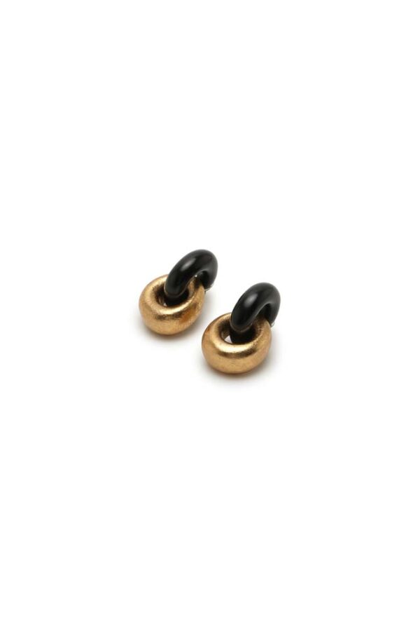 Havana Earrings Black/Gold - Image 3