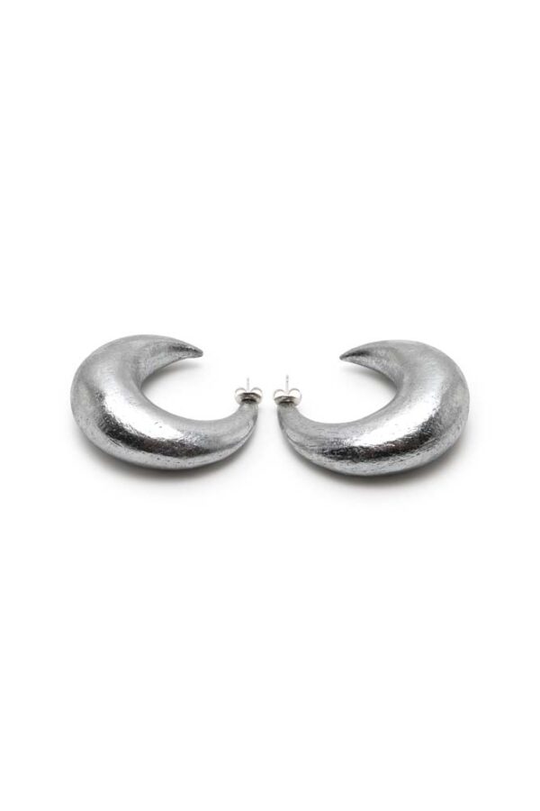 Half Moon Earring Silver - Image 4