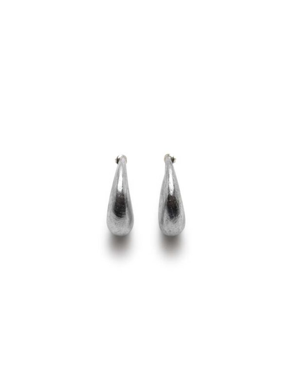 Half Moon Earring Silver - Image 3