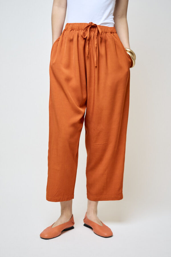 Cropped Drawstring Pant