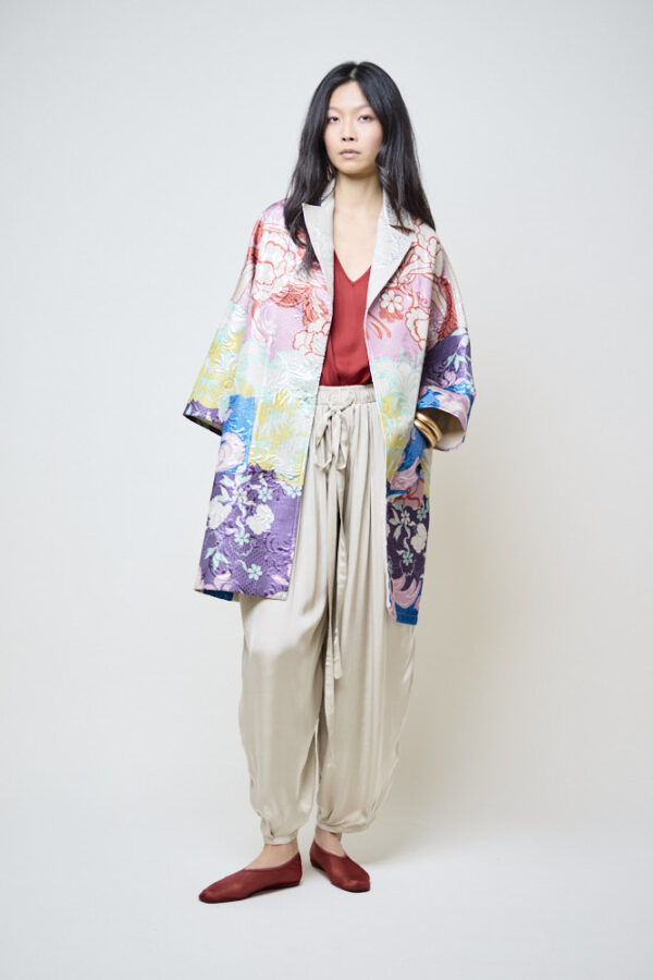 Print Jacquard Coat - Image 5