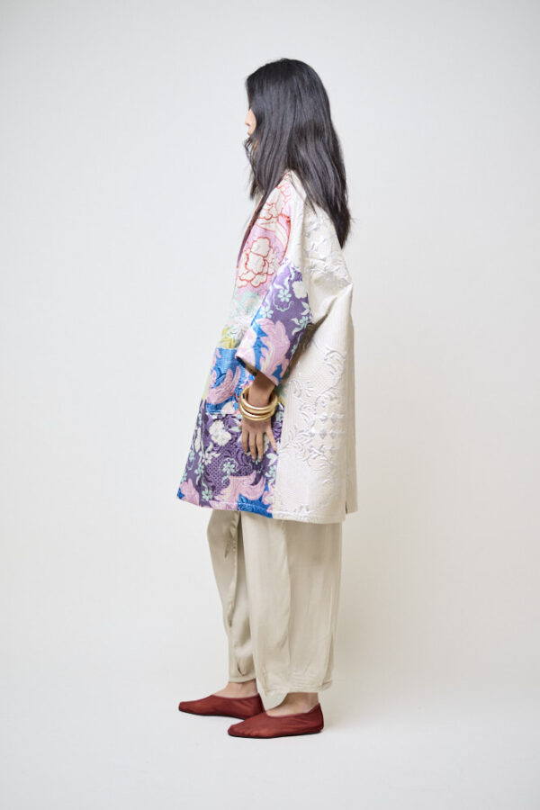 Print Jacquard Coat - Image 4