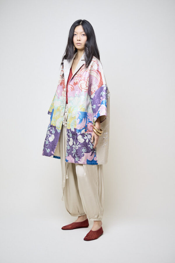 Print Jacquard Coat