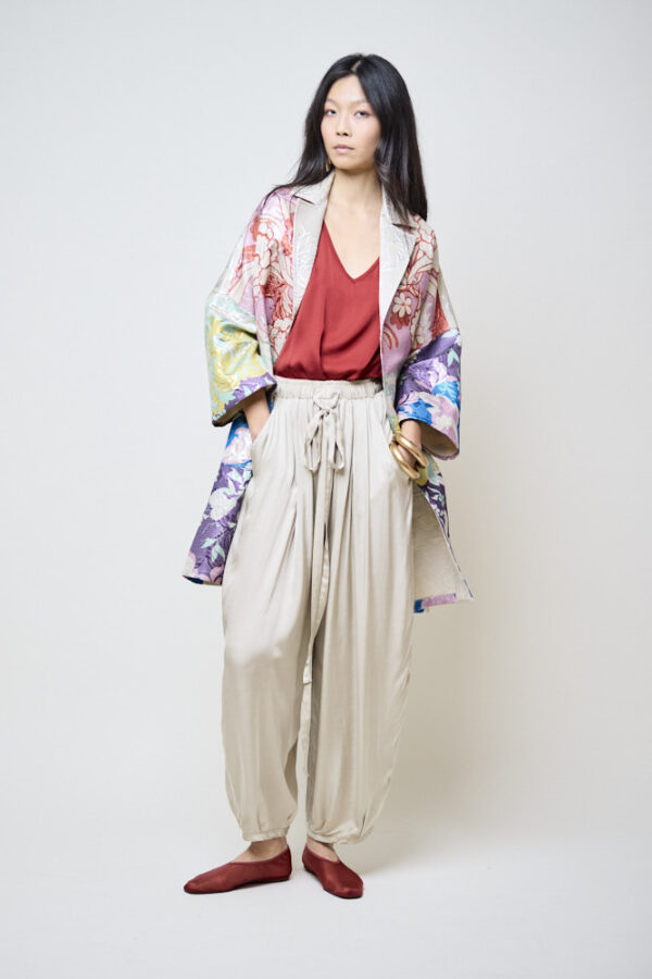 Print Jacquard Coat - Image 3