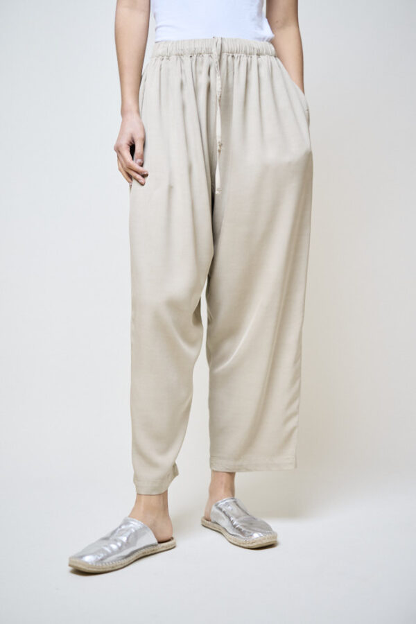 Cropped Drawstring Pant