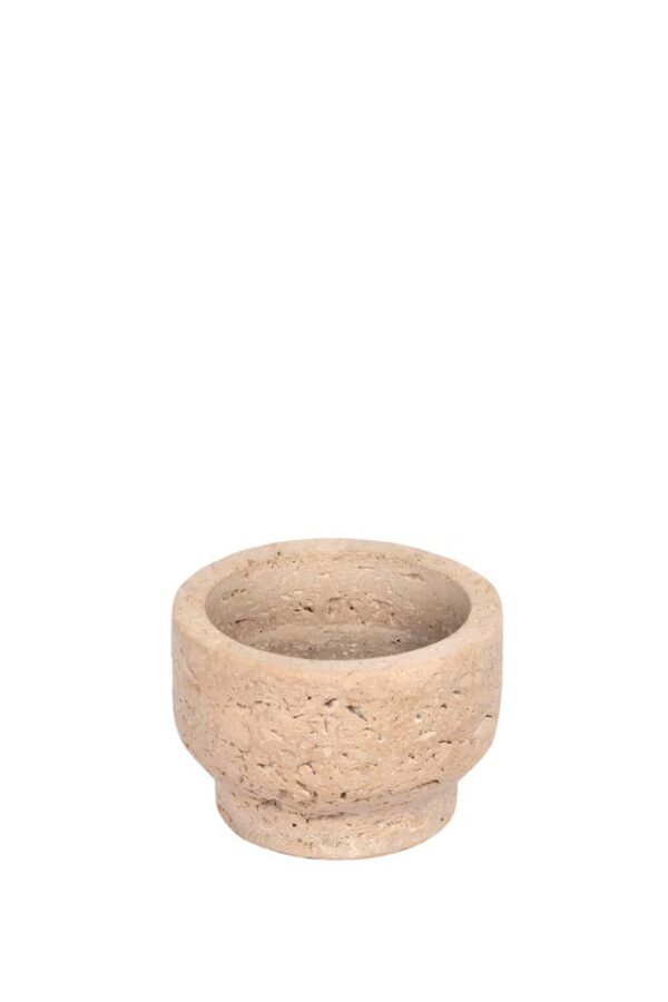 Travertine Candle Holder