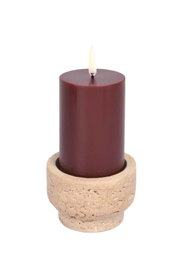 Travertine Candle Holder - Image 2