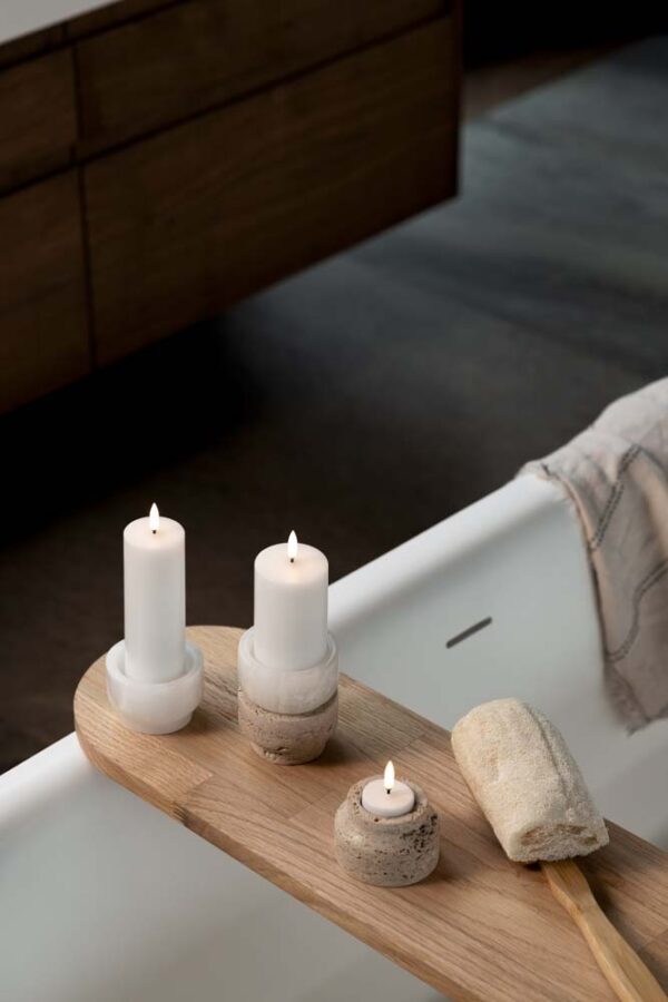 Travertine Candle Holder - Image 3