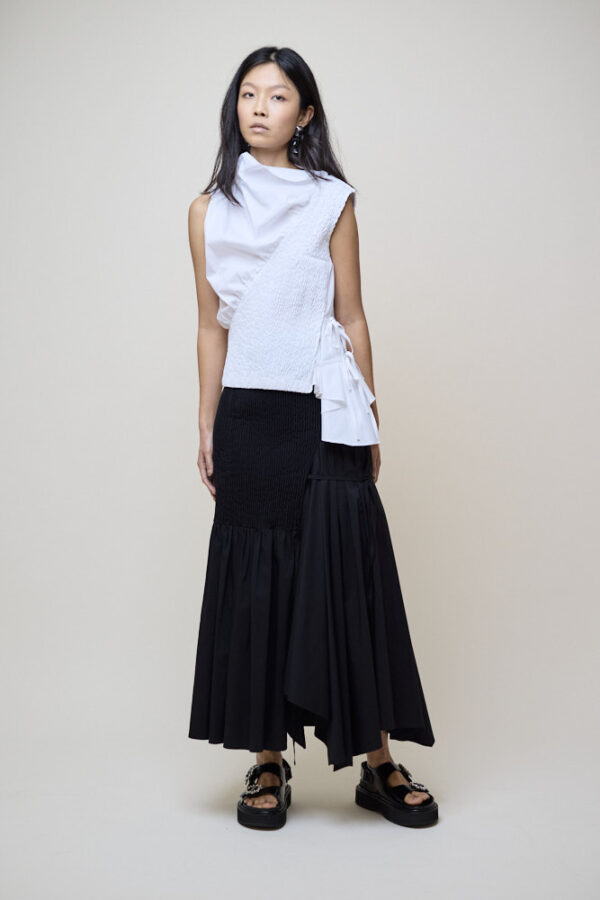 Ruched Tie Top