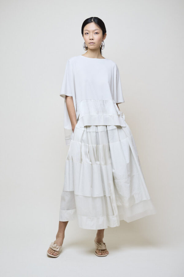 Organza Patch Jersey Top - Image 2