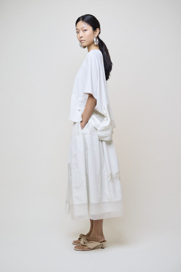Organza Patch Jersey Top - Image 3