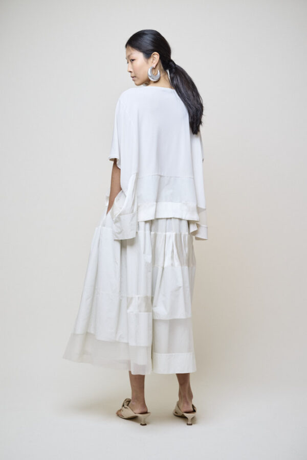 Organza Patch Jersey Top - Image 4