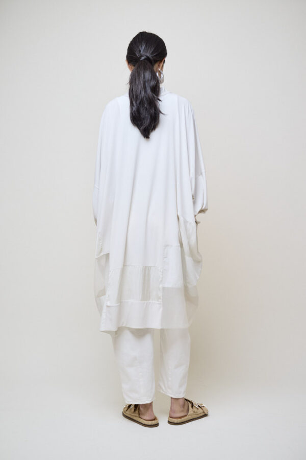 Organza Patch Jersey Cardigan - Image 4