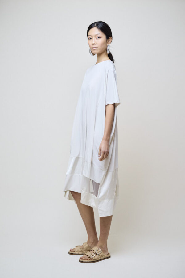 Organza Patch Jersey Dress - Image 2