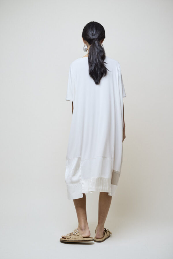 Organza Patch Jersey Dress - Image 3