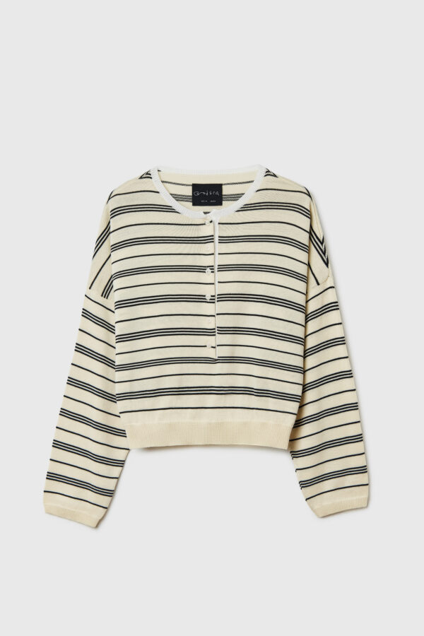 Cotton Polo Sweater - Image 4