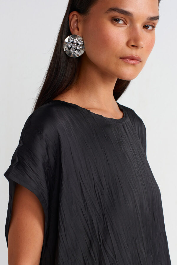Crinkle Satin Top - Image 3
