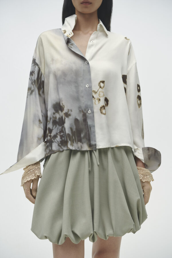 Printed Bi-colour Shirt