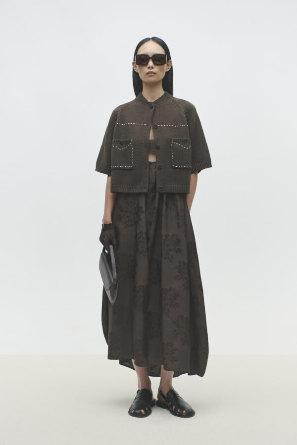 Stitched Cotton Cardigan - Image 2