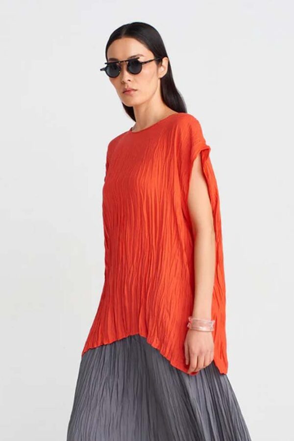 Crinkle Satin Top