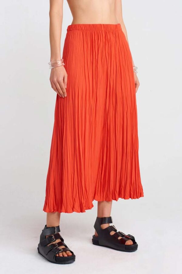 Crinkle Satin Skirt - Image 2
