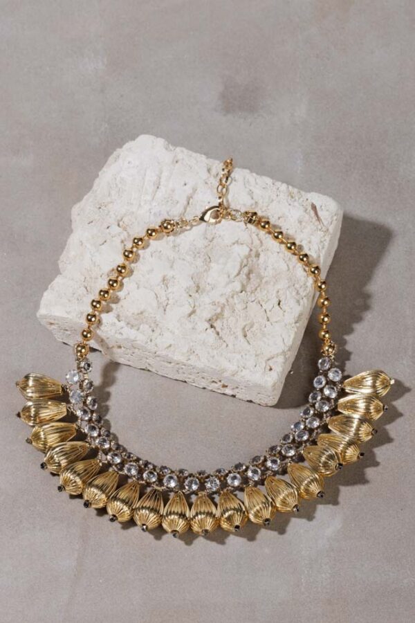 Crystal Drop Collar Necklace