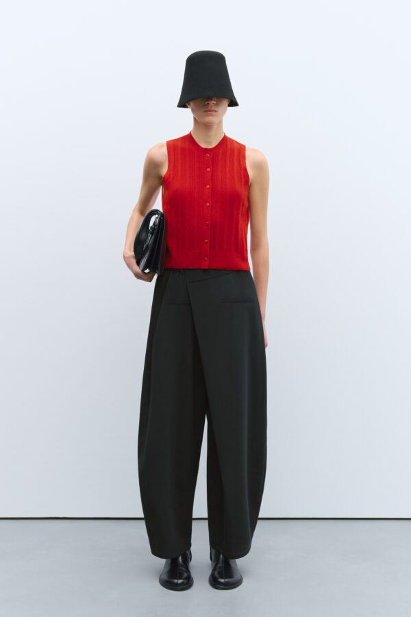 Merino Ribbed Waistcoat - Image 2