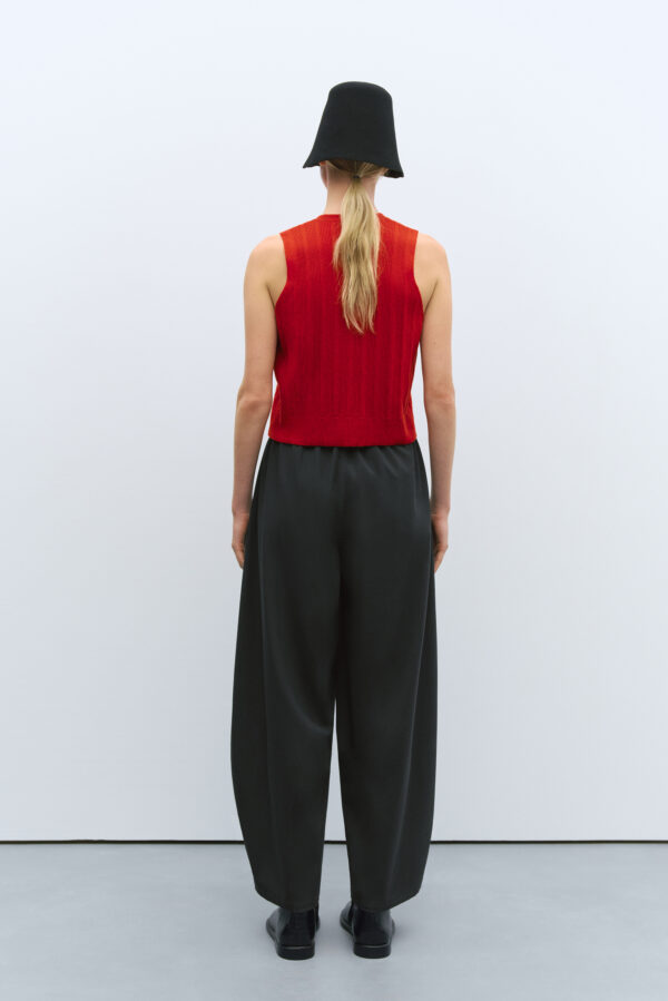 Merino Ribbed Waistcoat - Image 3
