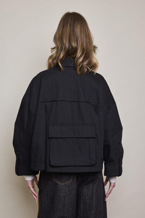 Denim Cargo Jacket - Image 3