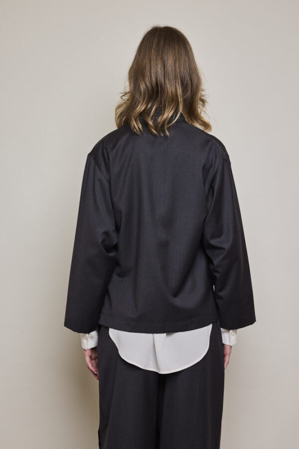 Stitch Detail Wrap Jacket - Image 3