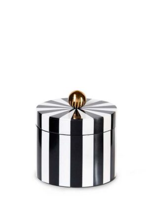 Stripe Circular Box Small