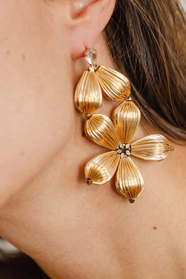 Flower Drop Earrings - Image 2