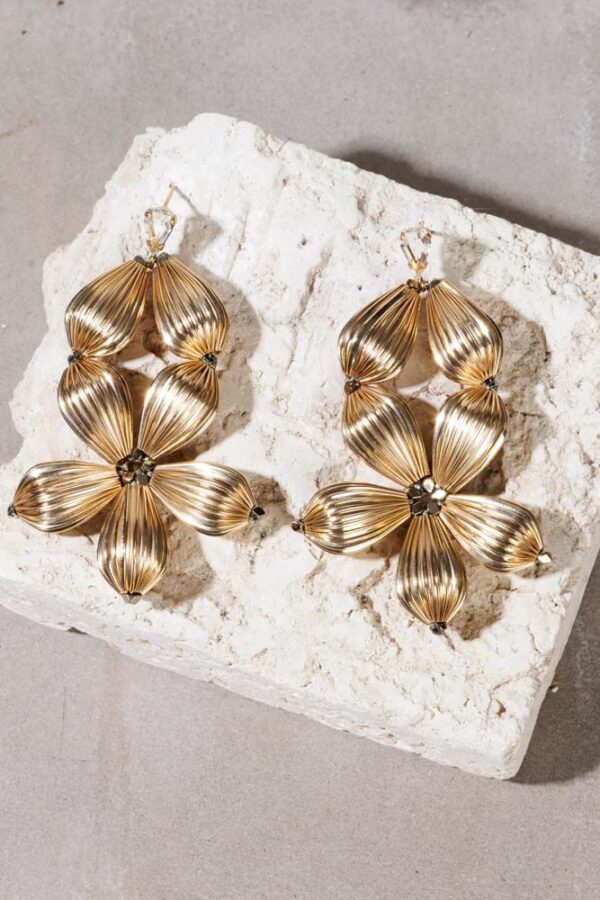 Flower Drop Earrings - Image 3