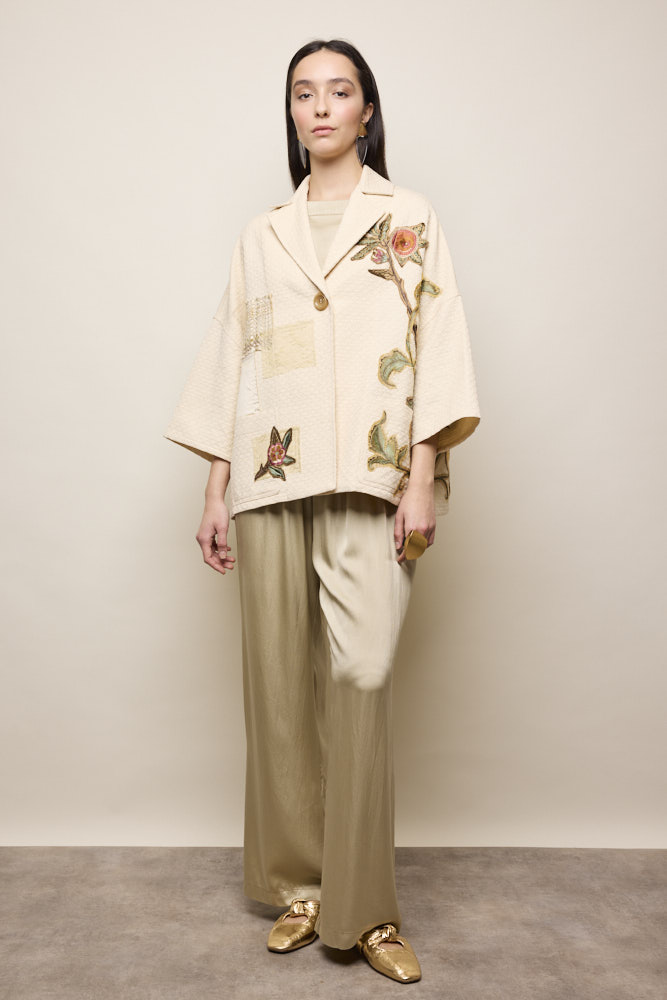 Embroidered Applique Jacket