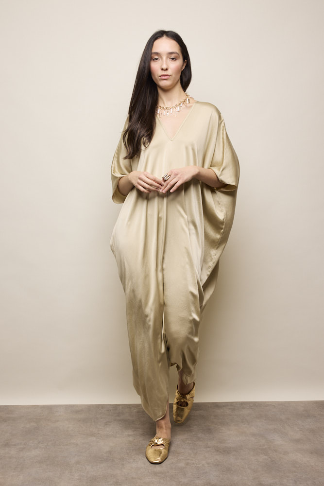 Silk Kaftan Dress